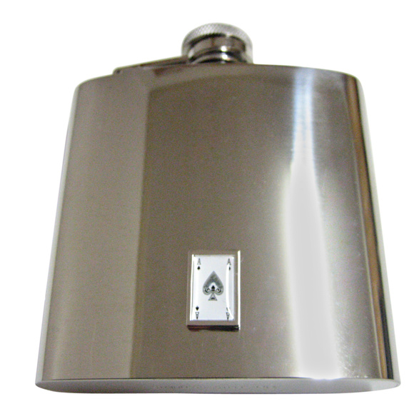 Ace of Spades Large Flask - Picture 1 of 1